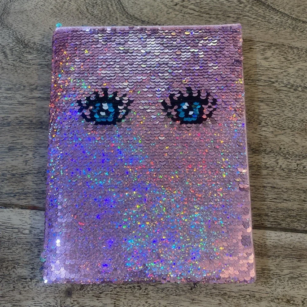 Pen + Gear Notepad Lined Journal Lot Of 2 And Sequin Cover